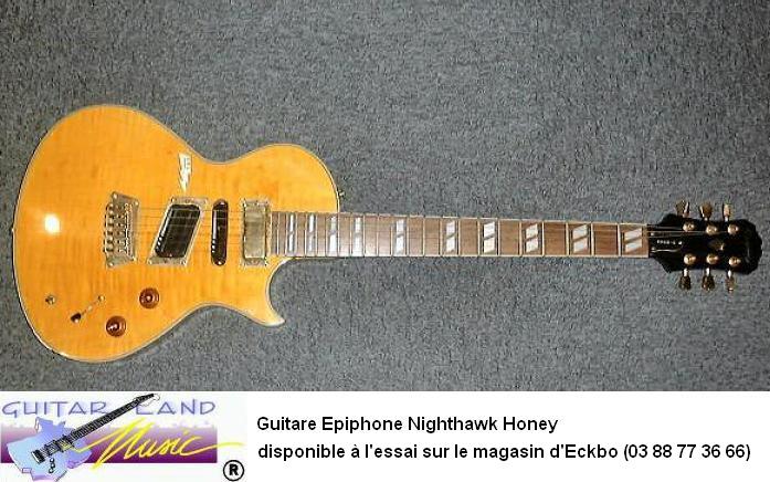 Guitare Epiphone Nighthawk Standard Miel Translucide